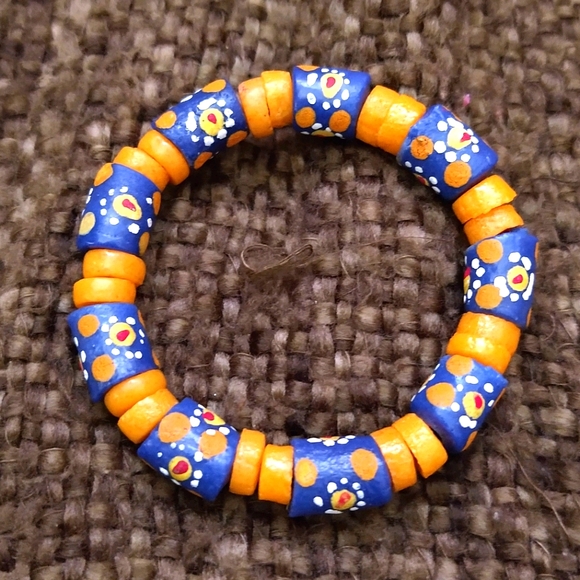 Krobo bead bracelet from Africa - Picture 1 of 4